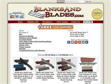 Tablet Screenshot of blanksandblades.com